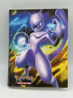 Pokemon Mewtwo & Squirtle 4 Pocket Card File Holder for Protecting Trading Cards - Image 1
