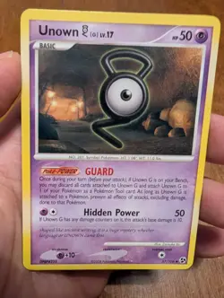 Pokemon TCG Unown [G] 57/106 Great Encounters Regular MP - Image 1