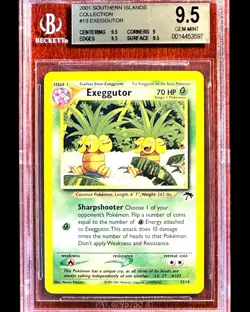 Exeggutor - 2001 Pokemon SOUTHERN ISLANDS 13/18 - Gem Mint BGS 9.5 - Pop 4 - Image 1