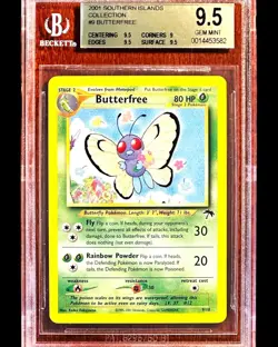 Butterfree - 2001 Pokemon SOUTHERN ISLANDS 9/18 - BGS 9.5 - Pop 5 - Image 1