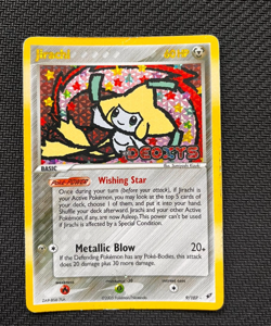 Pokemon TCG Jirachi 9/107 EX Deoxys Stamp Reverse Holo English MP condition - Image 1