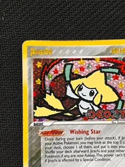 Pokemon TCG Jirachi 9/107 EX Deoxys Stamp Reverse Holo English MP condition - Image 3