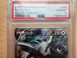 PSA 10 - PERFECT! Pokemon 2022 Lugia V 186/195 Alt Art Silver Tempest GEM MINT - Image 4
