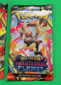 POKEMON MEGA EVOLUTION PHANTASMAL FLAMES 2 BOOSTER PACKS SEALED - Image 3
