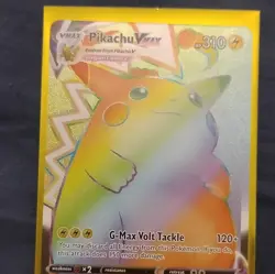 Pokemon Pikachu VMAX Gigantamax Full Art Secret Rare Holo 188/185 Vivid Voltage - Image 1
