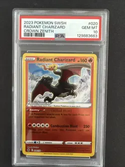 Pokemon - Crown Zenith - 2023 - Radiant Charizard - 20 - PSA 10 - Image 1