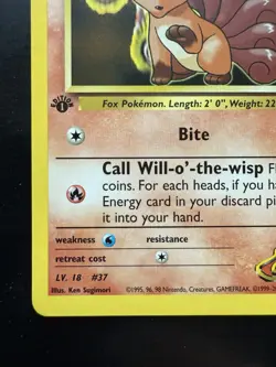 Pokemon Blaine's Vulpix 66/132 Gym Challenge-1st Edition Regular (NM) - Image 4