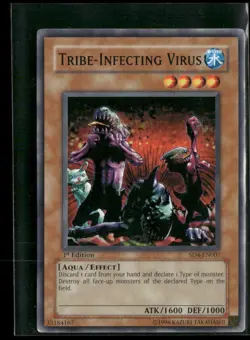 1996 Yu-Gi-Oh! 1st Edition Tribe-Infecting Virus - Image 1