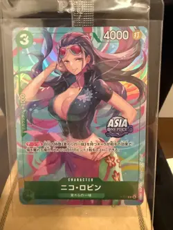 Nico Robin P-111 P ASIA PROMO One Piece Mini-tin Pack Set vol.2 Japanese SEALED - Image 1