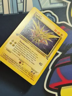 Zapdos 30/62 Rare 1st Edition Fossil Set Pokemon Card WotC 1999 NM- - Image 3