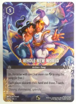 Disney Lorcana A Whole New World Promo Card 10/C1 NEAR MINT NON FOIL - Image 1