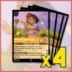 Disney Lorcana TCG: MIRABEL MADRIGAL - GIFT OF THE FAMILY x4 Ursula's Return SR - Image 1