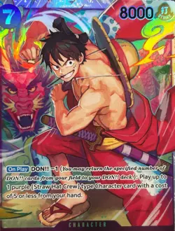 • Luffy-Tarou • ST18-005 SR Starter Deck 18 Holo Foil One Piece TCG NM - Image 2