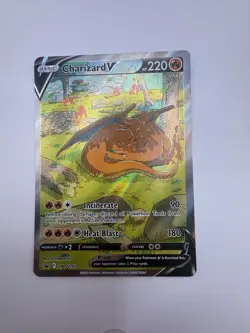 Pokemon TCG Charizard v SWSH260 Sword & Shield Promo Card Near Mint Condition - Image 1