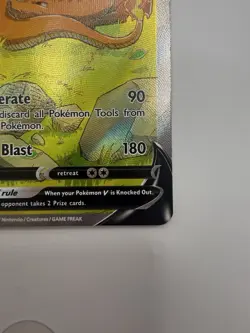 Pokemon TCG Charizard v SWSH260 Sword & Shield Promo Card Near Mint Condition - Image 4