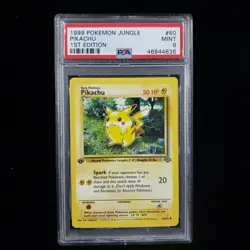 1999 Pokemon Jungle Pikachu 1st Edition PSA 9 #60 - WOTC Vintage Mint 60/64 - Image 1