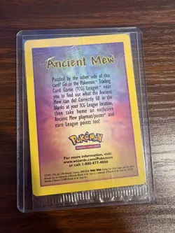 2000 POKEMON MOVIE PROMOS ANCIENT MEW FACTORY SEALED in Hard Plastic Case - Image 1