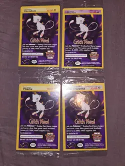 Pokemon Catch Mew Black Star WB Promos Movie 1999 WB Full Set Factory Sealed - Image 1