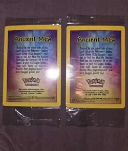 2 x Ancient Mew Promos - Factory Sealed - Pokemon 2000 Movie - Image 1