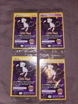 Pokemon Catch Mew Black Star WB Promos Movie 1999 WB Full Set Factory Sealed - Image 1