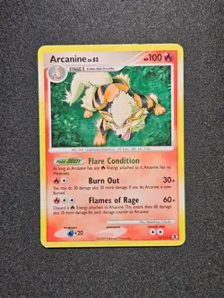 Pokemon TCG Arcanine LV 53 1/111 Rising Rivals Platinum Rare Holo Foil Card - Image 1