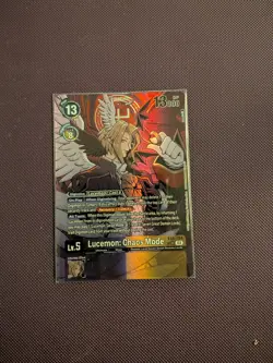 Lucemon Chaos Mode Digimon TCG EX6-054 Alternative Art Card - Image 1