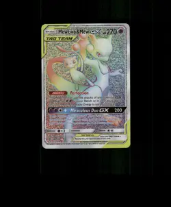 FAN-ART READ DESCRIPTION BELOW SPARKLING HOLO MEWTWO Card MEWTWO Pokemon Card p2 - Image 1