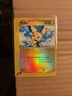 Pokemon Pichu TCG Expedition 22/165 Reverse Holo Holo Rare Card - Image 1