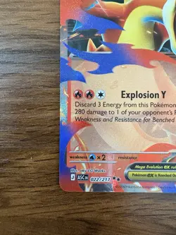 Pokemon Mega Charizard Y Ex Mega Evolutions- Ascended Heros 022/217 NM - Image 5