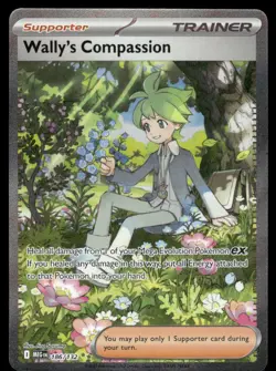 Pokemon Cards Wally's Compassion 186/132 Mega Evolution NM *2 - Image 1