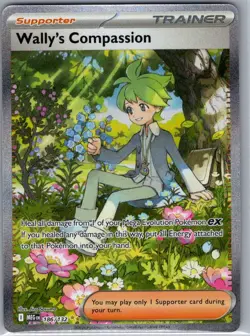 Wally's Compassion 186/132 ME01: Mega Evolution - Pokemon Card - NM - Image 1
