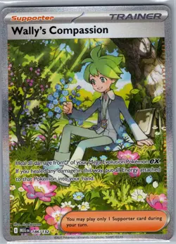 Wally's Compassion 186/132 ME01: Mega Evolution - Pokemon Card - NM - Image 1