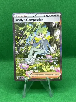 Pokemon TCG Mega Evolution Base Set: Wally’s Compassion 186/132 SIR Card - NM - Image 1