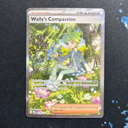 Wally’s Compassion Mega Evolution 186/132 Secret Rare Pokemon Card NM - Image 1