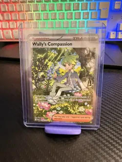 Pokemon TCG Mega Evolution Base Set: Wally’s Compassion 186/132 SIR Card - NM - Image 1