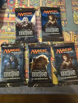 5 MTG Shadows Over Innistrad Booster Packs Sealed Magic The Gathering - Image 1