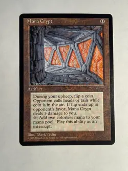 MTG Mana Crypt - LP - Book Promos, English Book Insert - Image 1