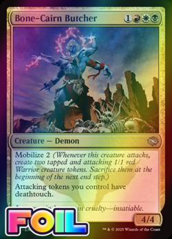 x1 Bone-Cairn Butcher TDM Tarkir Dragonstorm MTG 173 Foil Uncommon M/NM 1x - Image 1