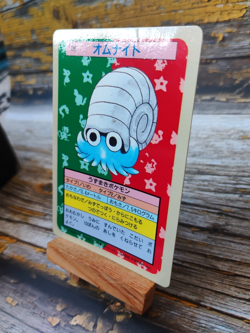 Omanyte - Vtg 1995 TOPSUN Pokemon Carddass Card - BLUE BACK - LP/MP - Image 2