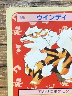 Pokemon Carddass Card Topsun No. 59 Arcanine Pocket Monsters Green Back - Image 3
