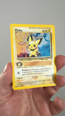 Pokemon Pichu 12/111 (Holo Rare) Neo Genesis - LP+ Great condition - Image 2