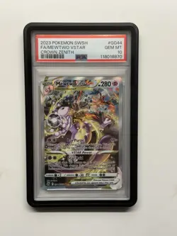 Pokemon Mewtwo VSTAR Crown Zenith Galarian Gallery Full Art #GG44 PSA 10 - Image 2