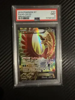 Pokemon PSA 9 MINT Ho-Oh EX 121 Breakpoint - Image 1