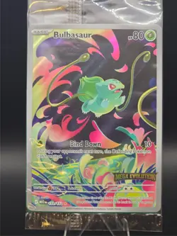 Pokemon - Bulbasaur 133/132 - Mega Evolution - Stamped Promo -Sealed - Image 1