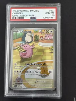 Pokemon - Twilight Masquerade - 2024 - Chansey - 187 - Image 1