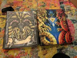 YU-GI-OH 4 BINDER LOT EXODIA/EGYPTIAN GODS/KAIBA/BASIC YUGIOH - Image 1