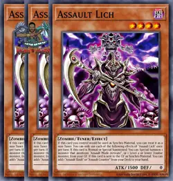 Yugioh! 3x Assault Lich BPRO-EN009 Common 1st Ed NM - Image 1