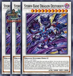 Yugioh! 3x Storm-Bane Dragon Destorbim BPRO-EN089 Common 1st Ed NM - Image 1