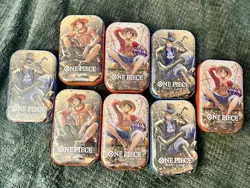 ONE PIECE CARD GAME - TIN PACK ART SET VOL. 2 (TS-02, OP13) x 8 READY TO SHIP - Image 1