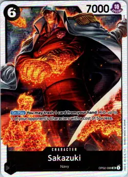 One Piece TCG | Sakazuki (Reprint) | OP02-099 | PRB-01 | NM Foil - Image 1